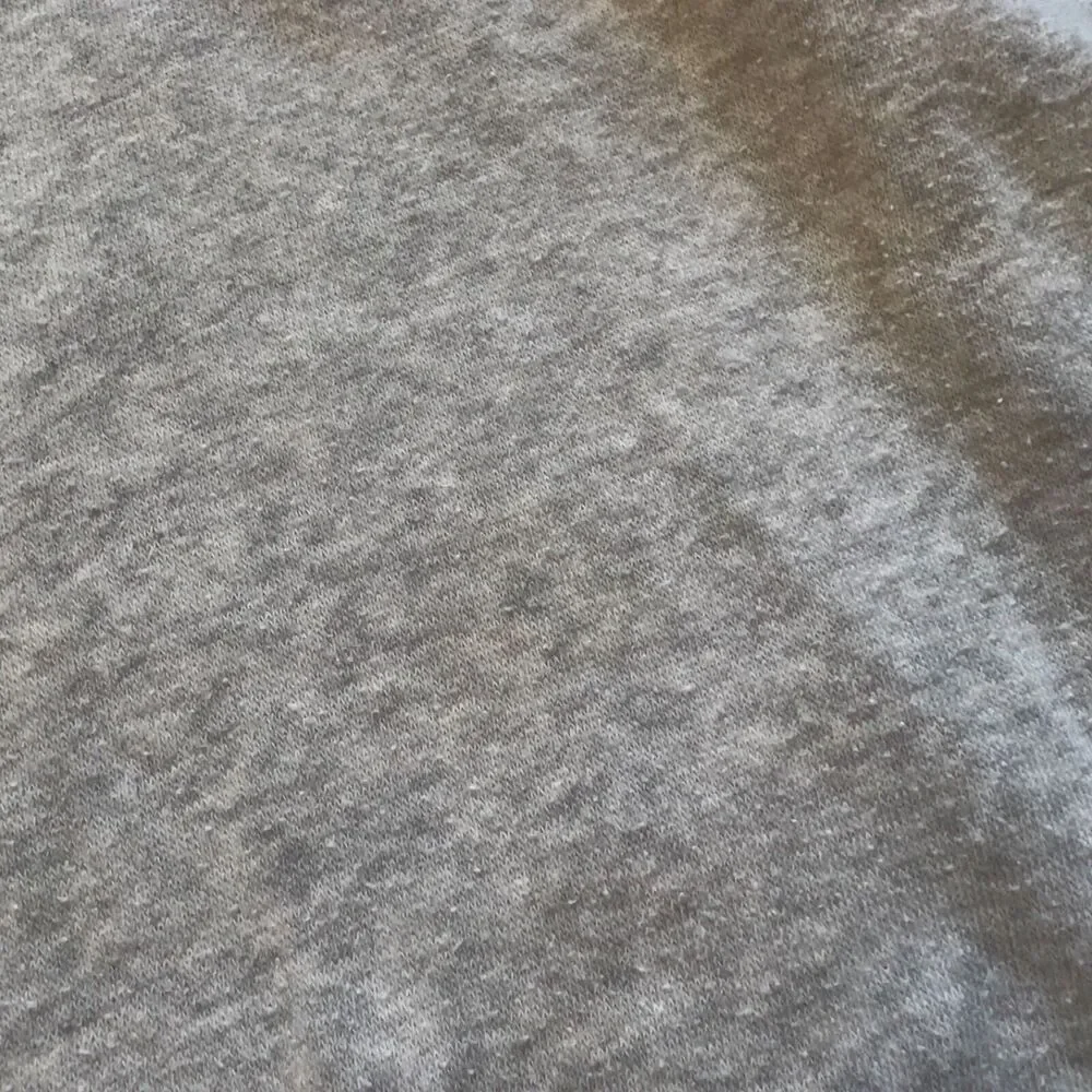 J.Crew Tunic Sweatshirt Size S Heather Gray Wide Button-Collar Cloudspun Fleece